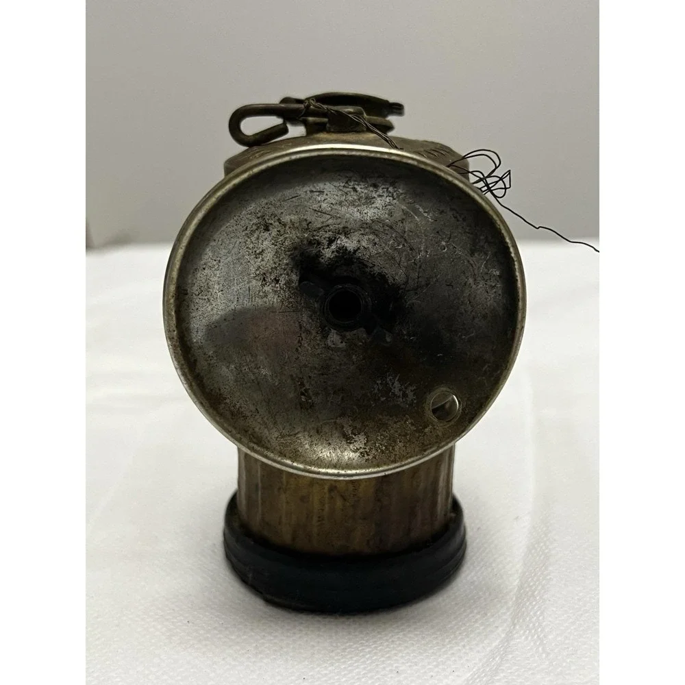 Vintage Antique Auto Lite Brass Coal Miner Carbide Head Light Lamp